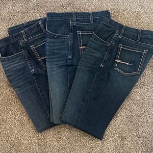 Ariat M4 Relaxed Bootcut Jeans - Dark Blue 36x38